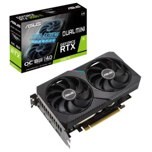 قیمت و خرید کارت گرافیک گیمینگ ایسوس ASUS DUAL GeForce RTX3060Ti V2 MINI O8G GDDR6 256Bit