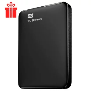 هارد اکسترنال 500 گیگابایت وسترن دیجیتال Western Digital Elements 500GB + هدیه کیف هارد